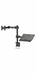 Neomounts FPMA-D960NOTEBOOK - Montážní sada - plný pohyb - pro LCD displej / notebook - černá - velikost obrazovky: 10"-27" - upevnění svorkou, upevnitelné na stůl