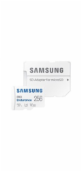 SAMSUNG PRO Endurance MicroSDXC 256GB + SD Adaptér / CL 10 UHS-I U3 / V30