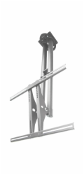 Neomounts PLASMA-C100 - Držák - plný pohyb - pro plochý panel - stříbrná - velikost obrazovky: 37"-75" - stropní montáž