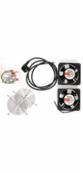 Ventilační jednotka XtendLan SFAN-WM-2F Ventilační jednotka, pro nástěnné rozvaděče, 2 ventilátory, napájecí kabel, spojovací materiál SFAN-WM-2F XtendLan Ventilace pro nástěnné rozvaděče, 2 ventiláto
