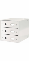 LEITZ Zásuvkový box  Click&Store, 3 zásuvky, růžová