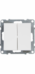 Suna Double White Candlestick 10AX 250V Automatická svorka 721105