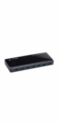 tp-link UH720, USB 3.0, 7 portový Hub, 2x nabíjací port 2.4A Max, desktop prevedenie, napájací adaptér 12V/4.0A