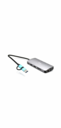 i-tec USB 3.0 USB-C/Thunderbolt 3x Display Metal Nano Dock with LAN, PD 100 W
