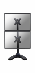 Neomounts FPMA-D700DDV - Stojan - plný pohyb - pro 2 LCD displeje - černá - velikost obrazovky: 10"-27" - stolní stojan, průchodka, upevnitelné na stůl
