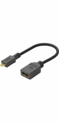 PremiumCord Flexi adaptér HDMI Typ A samice - micro HDMI Typ D samec pro ohebné zapojení