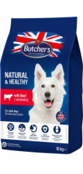 BUTCHER S Natural&Healthy with beef - suché krmivo pro psy - 10 kg