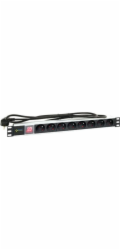 Zásuvkový distributor (pes) na 8 zásuvek pro 19" racky