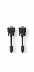 Nedis CCGL59000BK30 NEDIS kabel VGA (D-SUB)/ zástrčka VGA - zástrčka VGA/ černý/ bulk/ 3m