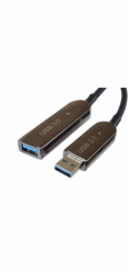 Kabel PremiumCord USB 3.2 A-A, M/F 30m, prodlužovací, optický AOC, černý