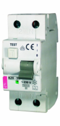 Relé odběru proudu KZS-2M (C 16A; 6kA; 30mA AC; 1P+N)