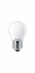 LED žárovka PHILIPS, P45, E27, 6,5 W, 806 lm, 2700 K