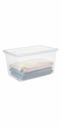 Úložný kufr OKKO BASIC BOX, 52 l, průhledný, 59,5×39,5×31 cm