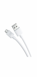 3mk datový kabel - Hyper Cable A to Micro 1.2m 5V 2,4A, bílá