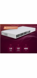 MikroTik Cloud Router Switch CRS326-4C+20G+2Q+RM 650MHz, 2x 40 Gbps QSFP+, 20x 2,5 Gbps LAN, 4x Combo, L6, 2x PSU,1U