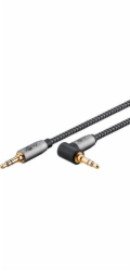 goobay Plus Audio propojovací kabel AUX 3,5mm stereo, 90°