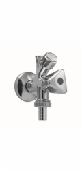 Rohový ventil 1/2", s 3/8 chromovou maticí