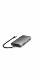 Satechi USB HUB adaptér Satechi USB-C Multiport 8K USB-C / USB-C, HDMI, 3xUSB-A 3.2 Gen 2 10 Gbps, USB-A 3.2 Gen 1 5 Gbps, SD/TF vesmírně šedá