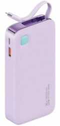 Usams Powerbanka USAMS Powerbank s navíjecím kabelem Lightning 10000 mAh PD 20W Fast Charge XY Series fialová/fialová 10KCD22503 (US-CD225)