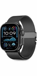 Tech-Protect TECH-PROTECT MILANO APPLE WATCH 6 / 7 / 8 / 9 / 10 / SE / ULTRA 1 / 2 (44 / 45 / 46 / 49 MM) ČERNÁ