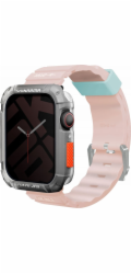 Řemínek pro Apple Watch Skinarma Shokku 45/44/42 mm světle růžový