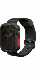 Řemínek pro Apple Watch Skinarma Shokku 45/44/42 mm černo/černý