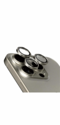 PanzerGlass Hoops - Chránic na objektiv pro mobilní telefon - sklo - barva rámu cerná - pro Apple iPhone 15 Pro, 15 Pro Max