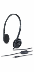 GENIUS headset HS-200C, 2x 3,5 jack, redukce na single jack