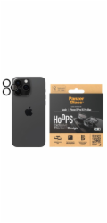 PanzerGlass Hoops - Chránic na objektiv pro mobilní telefon - sklo - barva rámu cerná - pro Apple iPhone 15 Pro, 15 Pro Max