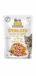 BRIT Care Cat Sterilized Salmon&Tuna Pouch - mokré krmivo pro kočky - 85 g
