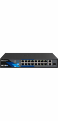 BCS Přepínač PŘEPÍNAČ POE BCS-B-SP1602G-1SFP 16PORTOVÝ SFP BCS ZÁKLADNÍ