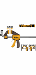 Ingco HQBC01601 Svěrka rychloupínací, 150mm