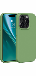 Silikonové TPU pouzdro Etteri pro iPhone 15 Pro světle zelené
