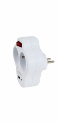 Esperanza ELK311W Elektrický rozdělovač 2 GN. USB-C USB-A ZAP. Bílý