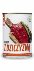 TufTuf TUF TUF Srnčí krmivo - Mokré krmivo pro psy - 800 g