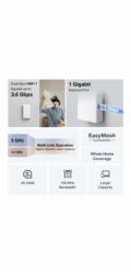 WiFi extender TP-Link RE220BE WiFi 7 AP/Extender/Repeater, BE3600, 1x GLAN, EasyMesh