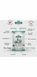 OLLO Air-Dried Duck strips - pamlsek pro psa - 80g