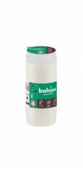 Náplň Bolsius, 75 h, 238 g, 57x141 mm, do kahanca, biela, olej