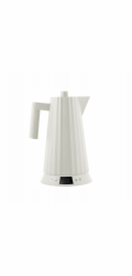 Alessi Plisse Water Kettle white  with temperature control