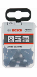 BOSCH Bit 1/4-T25-25mm TORX Impact 25 kusů (2607002806)