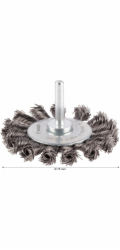 Kotoučový kartáč Bosch Pro Metal Heavy, rovná hřídel 75 mm x 0,5 mm
