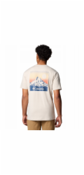 Columbia Tričko Kwick Hike Back Graphic SS 2071754280 Béžová L