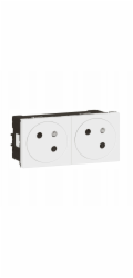 Legrand MOSAIC Zásuvka 2x2P+Z automatické svorky 278164L