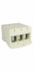Elektro-Plast 3pólový rozdělovací odbočný blok AL/CU 3x240mm2 šedý, plochá a montáž na lištu WLZ35/3x240/s 48.3241
