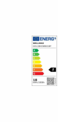Wellmax LED svítidlo do přepážky + PIR pohybový senzor oválné bílé 18W 92lm/W 1650lm IP54 neutrální 4000K SAMSUNG / GOL1BHOWN018P