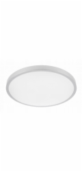 GTV LED stropní svítidlo ATOL, O400mm, 4000K, 32W, 2560lm, AC220-240V, 50/60 Hz, PF0.9, IP54, stříbrné, 3r.