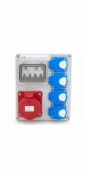 ELS Elektrotechnika Rozvaděč Mikołajki 32/5 + 4*GS + ochrana, nástěnná skříň, 4NO41C011C