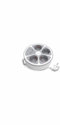 Plastrol 4x pevný prodlužovací kabel s vypínačem a USB A/C zásuvkami 2m schuko PS-470SWS/O+USBA+USBC/2 E W-30015