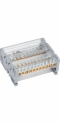 MOREK Rozvodný blok MOBLOCK 4-pólový 125A-11 2x35mm2 + 2x25mm2 + 7x6mm2 TS35 MAB4125A18