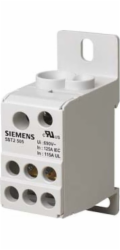 Siemens Rozvodný blok 125A 1P 690V 1x10-35mm2 1x6-16mm2 6x2,5-16mm2 DIN 5ST2505